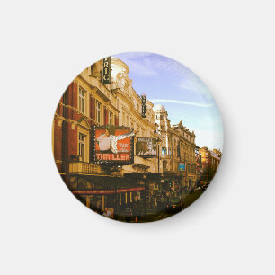 Urban Vintage Downtown Cityscape Magnet