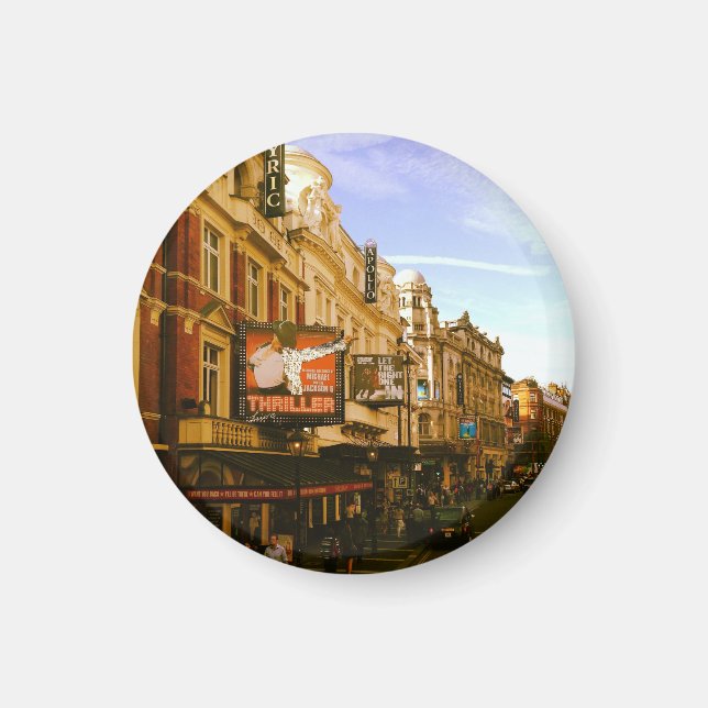 Urban Vintage Downtown Cityscape       Magnet (Front)