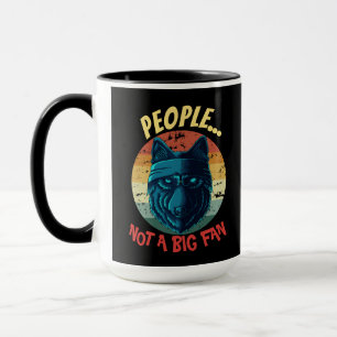 Urban Warrior Blue Wolf People Not a big fan Mug