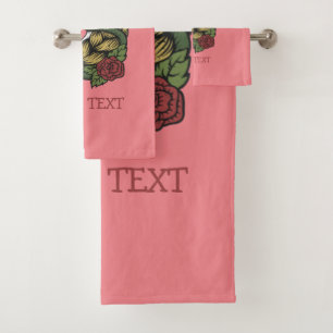 Urban Warrior Unicorn Rose Bath Towel Set