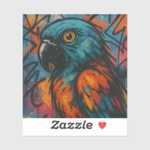 Urban Wingbeat – Dynamic Urban Bird Art Square