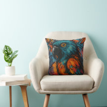 Urban Wingbeat – Dynamic Urban Bird Art Throw 