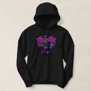 Urban Zombie Streetwear Graphic - Hip Hop Skeleton Hoodie