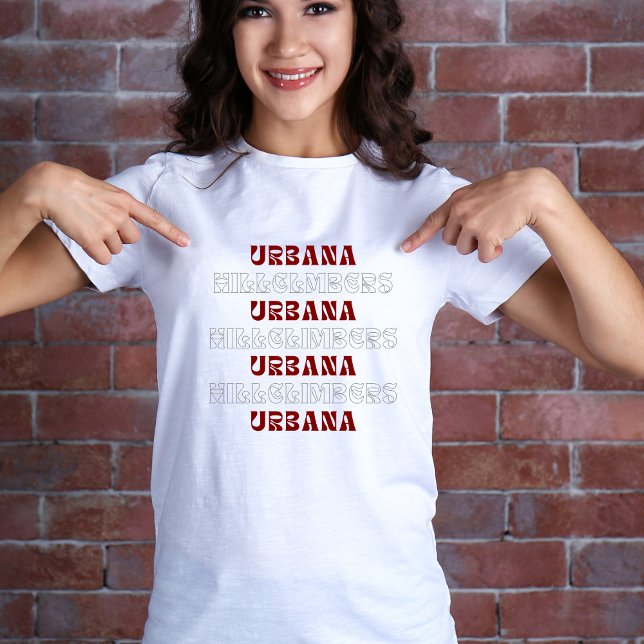 Urbana Hillclimbers Retro Repeat Tshirt (Creator Uploaded)
