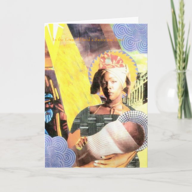 UrbanMadonna, In the Town of David a Saviour was.. Holiday Card (Front)