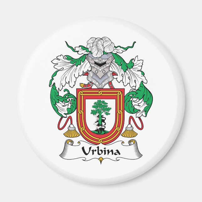Urbina Family Crest Magnet (Front)