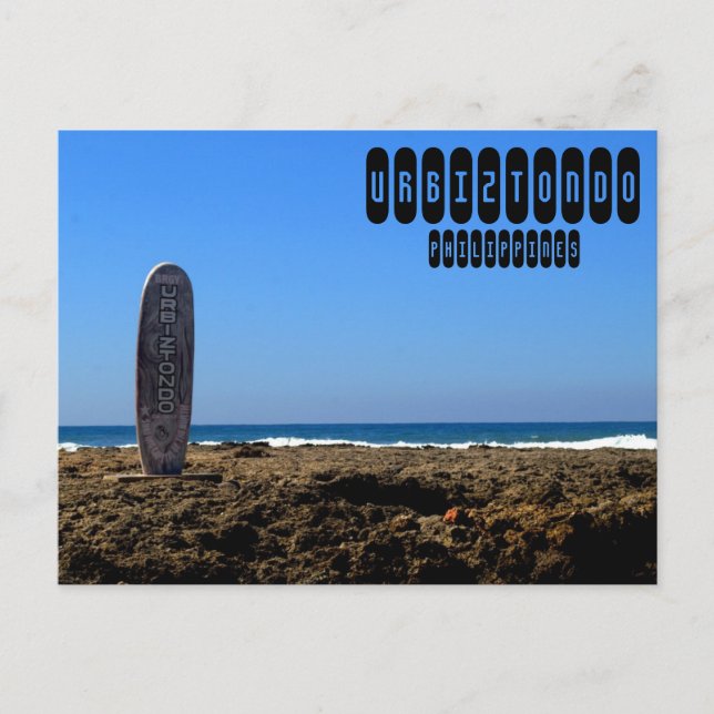 Urbiztondo Beach in La Union Philippines Postcard (Front)