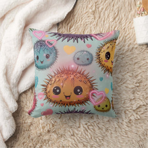 Urchin Heart Print Cushion