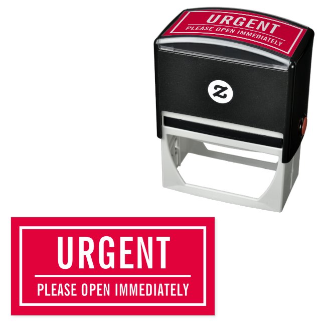 Urgent Please Open Immediately Self-inking Stamp (In Situ)
