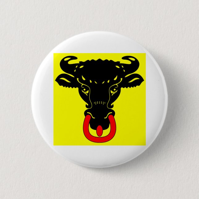 Uri Flag 6 Cm Round Badge (Front)