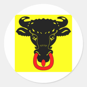 Uri Flag Classic Round Sticker