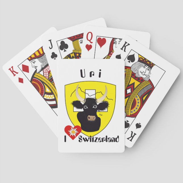 Uri Schweiz Suisse Svizzera Spielkarten Playing Cards (Back)