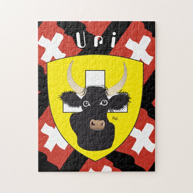 Uri Schweiz Suisse Svizzera Svizra Puzzles (Vertical)