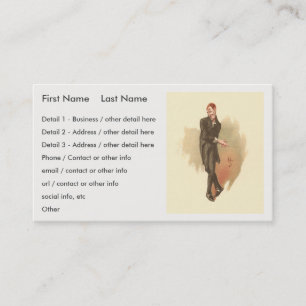 Uriah Heep by Kyd from Dickens' David Copperfield Business Card