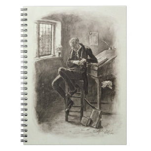 Uriah Heep, from 'Charles Dickens: A Gossip about Spiral Notebook