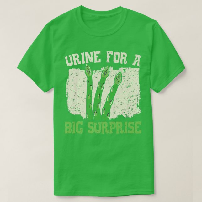 Urine For A Big Surprise Asparagus Vegetable Veget T-Shirt (Design Front)