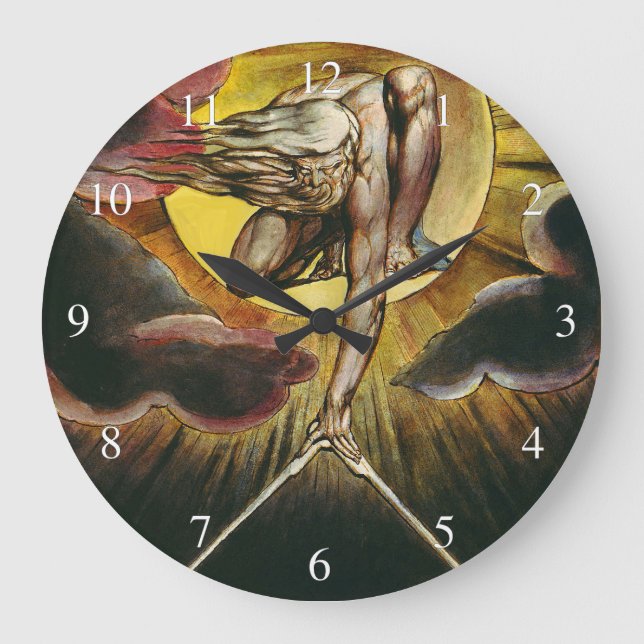 Urizen - William Blake - The Ancient of Days Large Clock (Front)