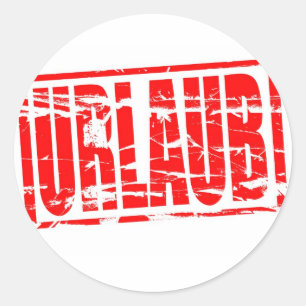 Urlaub Classic Round Sticker