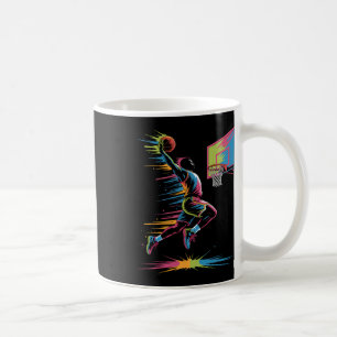 Urn Slam Dunk Art Abstract Drip Sketll Graphic Onl Coffee Mug