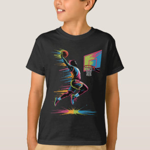 Urn Slam Dunk Art Abstract Drip Sketll Graphic Onl T-Shirt
