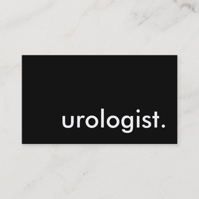 urologist. business card (Front)