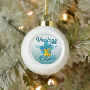 Urology Chick #7 Ceramic Ball Christmas Ornament
