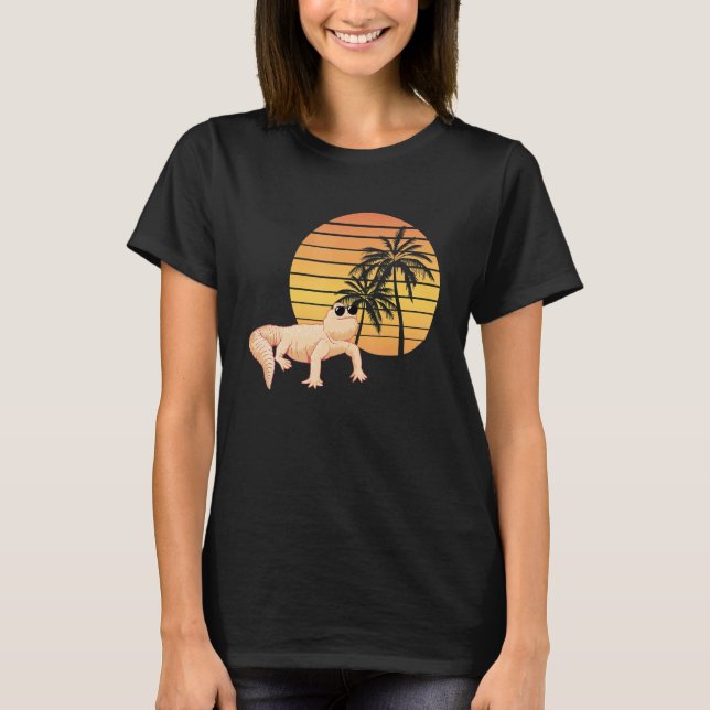 Uromastyx Summer Sunset Uromastyx  Desert Agame Pe T-Shirt (Front)