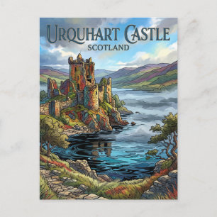 Urquhart Castle Scotland Postcard