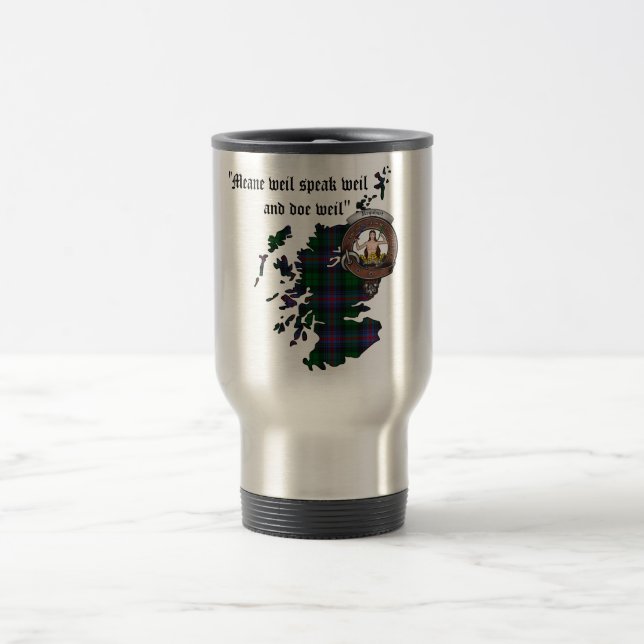 Urquhart Clan Badge Travel Mug (Center)