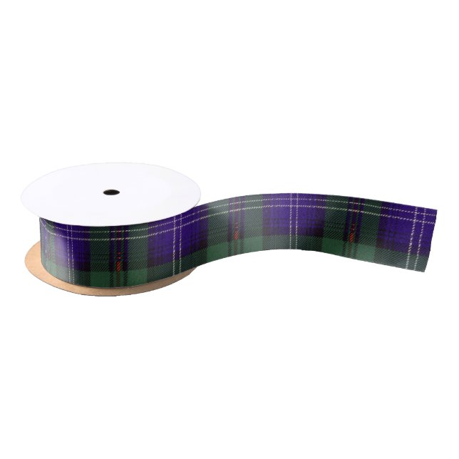 Urquhart clan Plaid Scottish tartan Satin Ribbon (Spool)