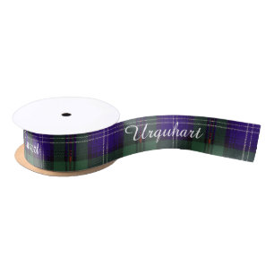 Urquhart clan Plaid Scottish tartan Satin Ribbon