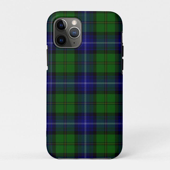 Urquhart tartan blue green plaid Case-Mate iPhone case (Back)
