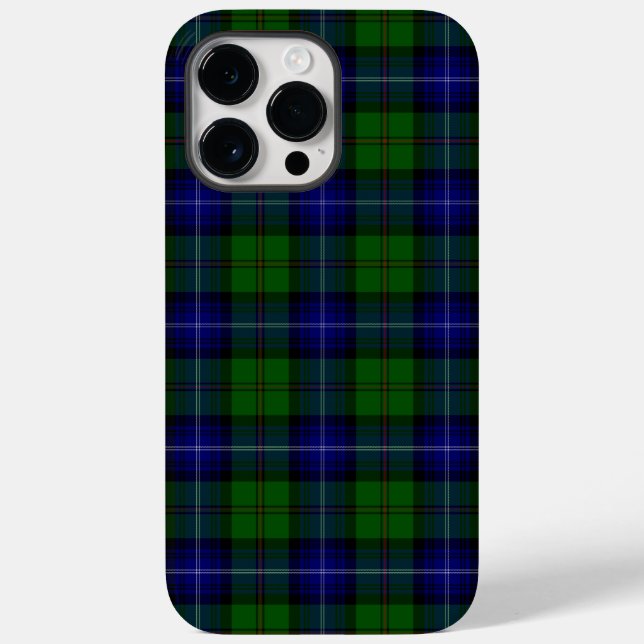 Urquhart tartan blue green plaid Case-Mate iPhone case (Back)