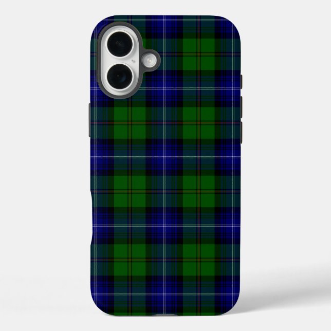 Urquhart tartan blue green plaid Case-Mate iPhone case (Back)