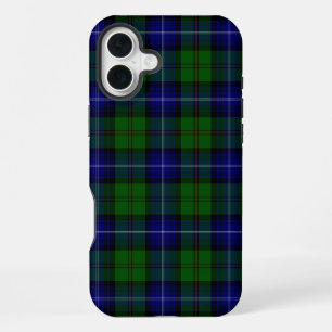 Urquhart tartan blue green plaid iPhone 16 plus case