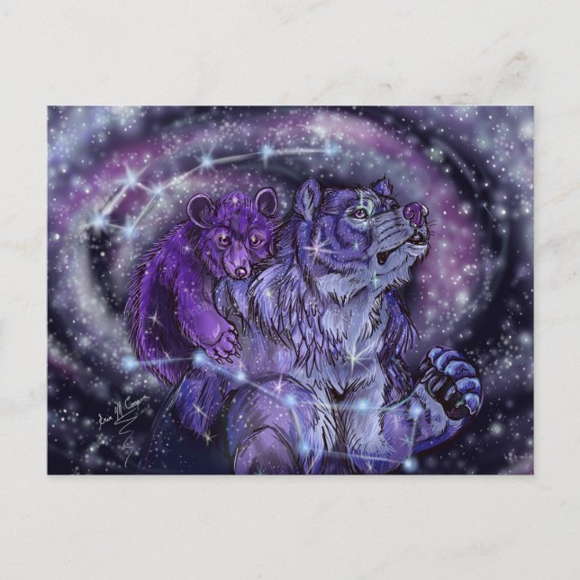 Ursa Minor and Major Postcard (Front)