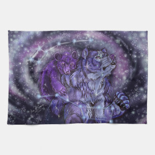 Ursa Minor and Major Star Bears Tea Towel