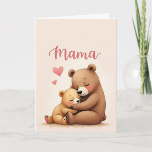 Ursine Mothers Day Hug Card