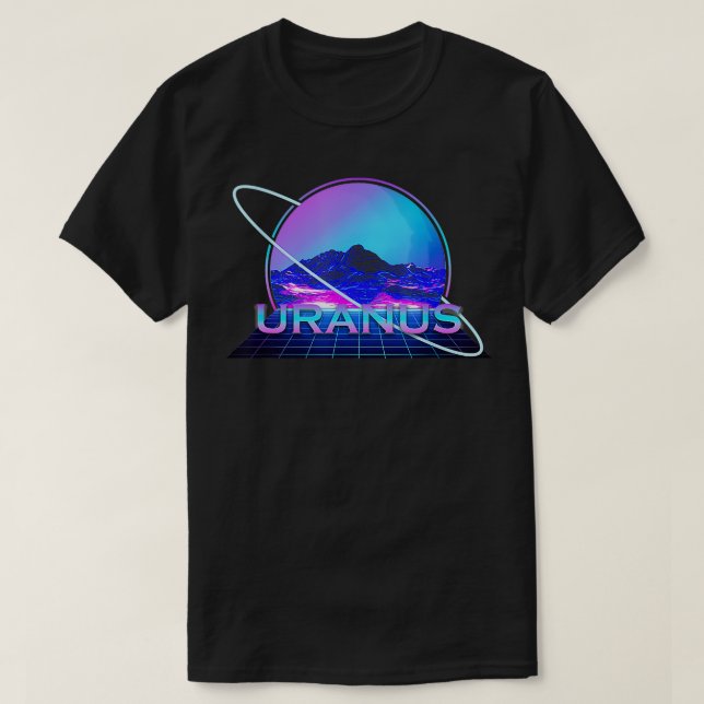 UrSolar System Planet Space Science Retro  T-Shirt (Design Front)