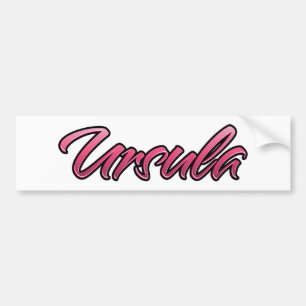 Ursula faded pink sticker sticker