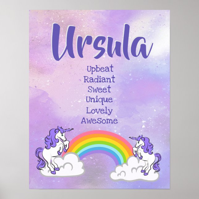 Ursula Name Poster (Front)