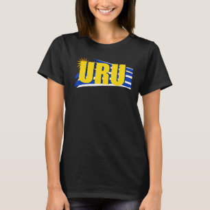 Uru Uruguay Uruguaya Proud Charrúa Uruguayan Flag T-Shirt
