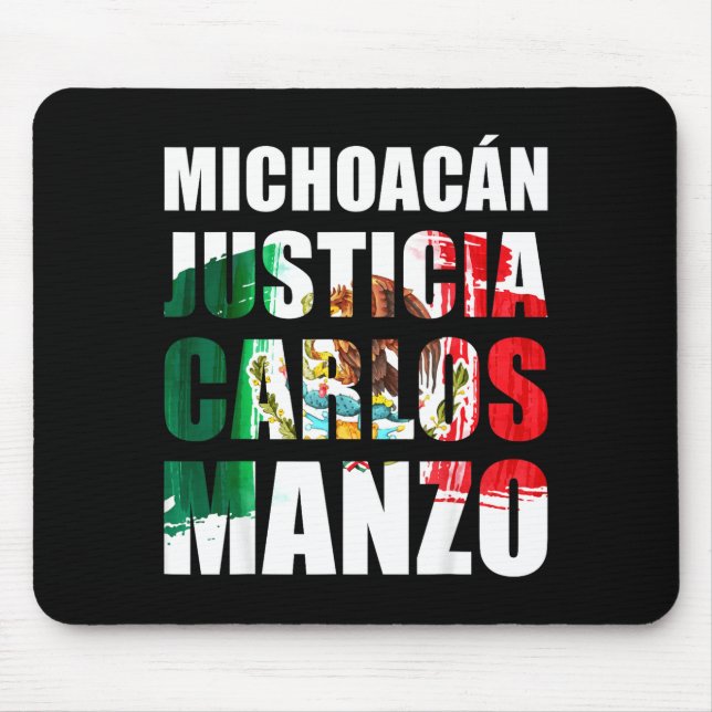 Uruapan Michoacán México, Carlos Manzo, Mexicans M Mouse Pad (Front)