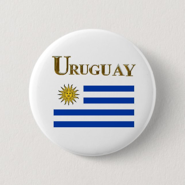 URUGUAY 6 CM ROUND BADGE (Front)