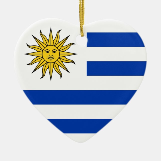 Uruguay Ceramic Tree Decoration (Front)