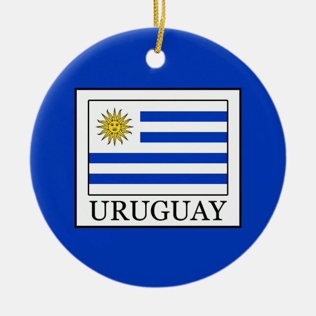 Uruguay Ceramic Tree Decoration (Front)
