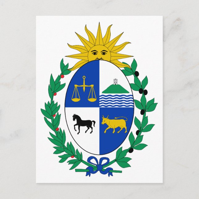 Uruguay Coat of Arms Postcard (Front)