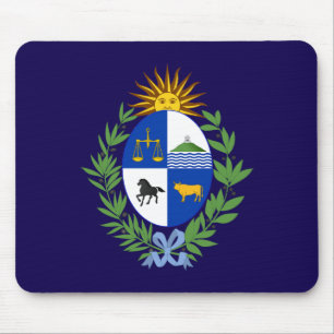 Uruguay country coat arms symbol emblem flag mouse pad