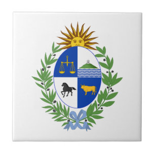 Uruguay country coat arms symbol emblem flag tile