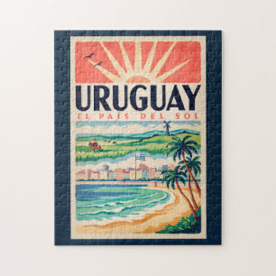 Uruguay Culture Illustration Travel Art Vintage Jigsaw Puzzle